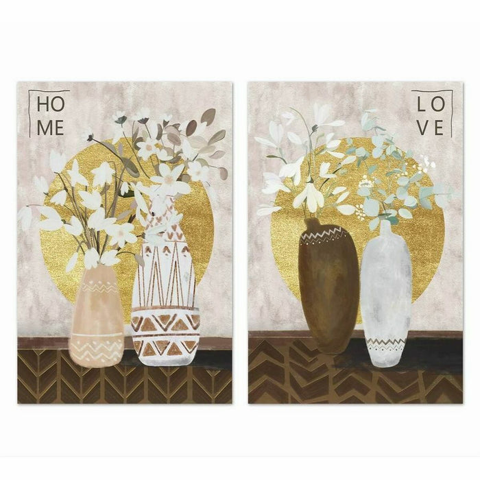 Cuadro DKD Home Decor Pino (40 x 1,8 x 50 cm) (2 Unidades)