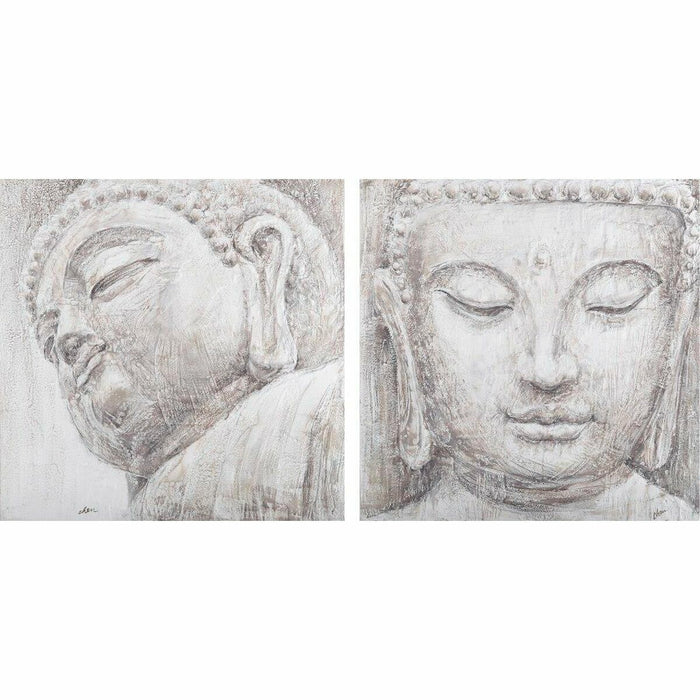Toile DKD Home Decor Pin Toile 80 x 3,5 x 80 cm