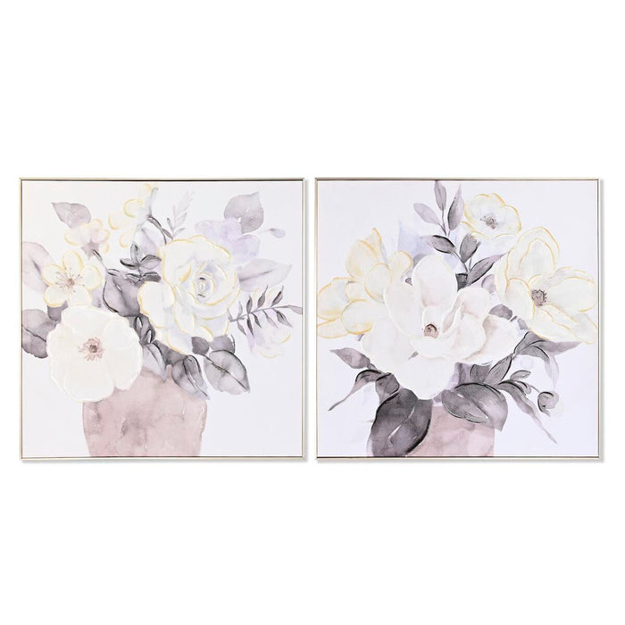 Toile DKD Home Decor polystyrène Toile 80 x 3,5 x 80 cm