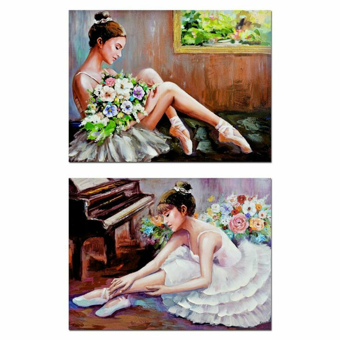 Canvas DKD Home Decor Canvas MDF Wood 80 x 3 x 60 cm