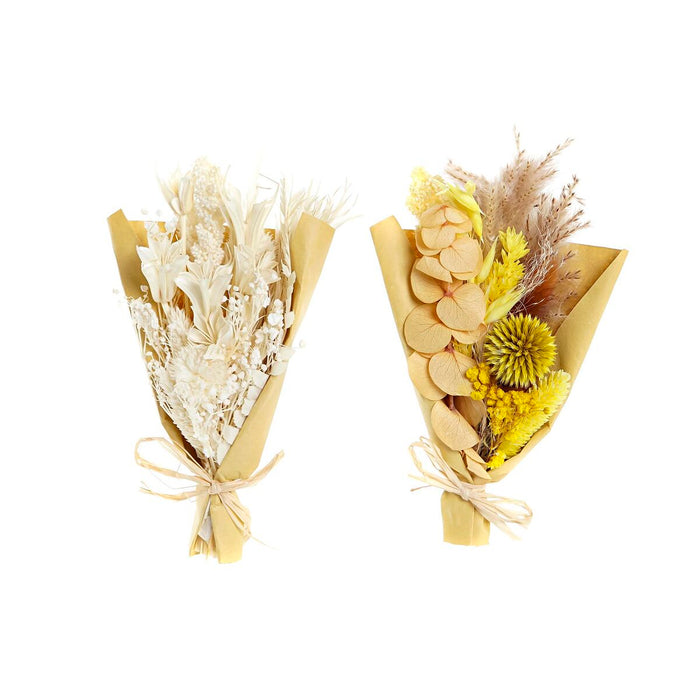 Bunch DKD Home Decor Beige Yellow Dried flower (10 x 5 x 18 cm) (2 Units)
