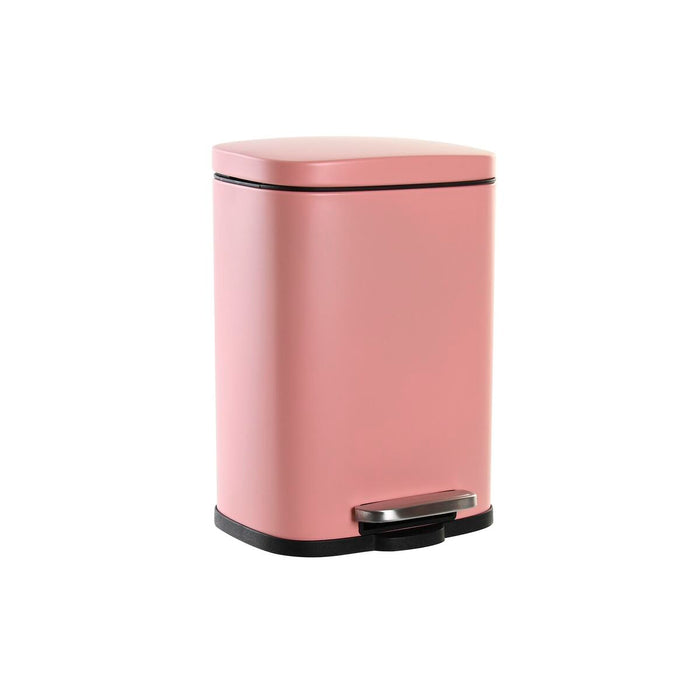 Pedal bin DKD Home Decor Peach Metal polypropylene Basic 5 L