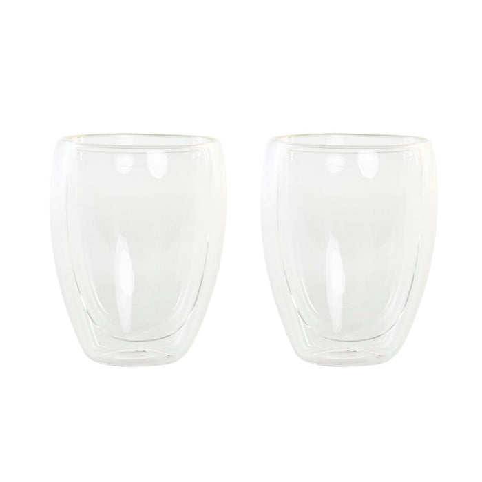 Set de Vasos DKD Home Decor Transparente Cristal Vidrio de Borosilicato 380 ml 2 Piezas