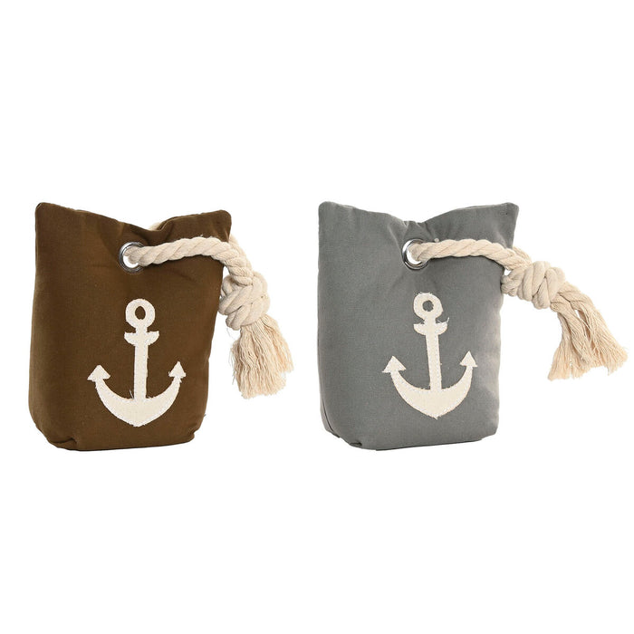 Sujetador de puerta DKD Home Decor Arena 13 x 9 x 20 cm (2 Unidades)
