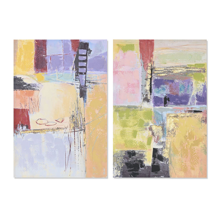 Canvas DKD Home Decor Canvas MDF Wood 60 x 3 x 90 cm 60 x 2,8 x 90 cm