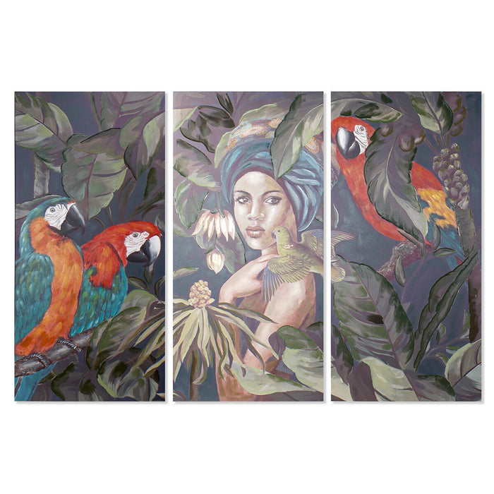 Canvas DKD Home Decor Fir Canvas 90 x 3 x 190 cm