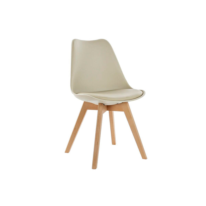Silla DKD Home Decor 48 x 54 x 82 cm Beige Polipropileno Haya