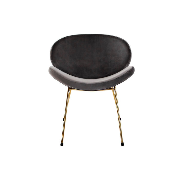 Chair DKD Home Decor Black Golden Polyester Metal 62 x 58 x 73 cm
