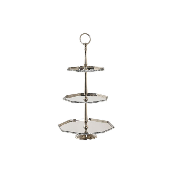 Centrotavola DKD Home Decor Argentato Alluminio (28 x 28 x 47 cm)