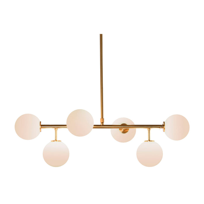 Lámpara de Techo DKD Home Decor 83 x 36 x 36 cm Cristal Dorado Metal Blanco