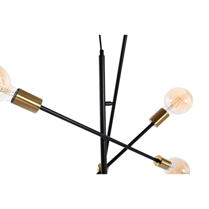 Lámpara de Techo DKD Home Decor 60 x 52 x 50 cm Negro Dorado Metal 50 W