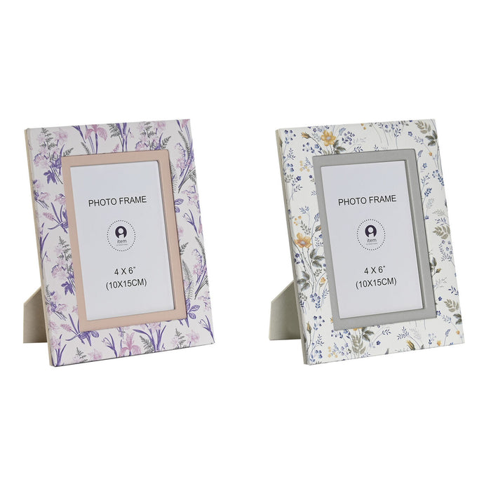 Bolso Mujer DKD Home Decor Blanco Gris Lila Rosa claro 16,5 x 2 x 21,5 cm (2 Unidades)