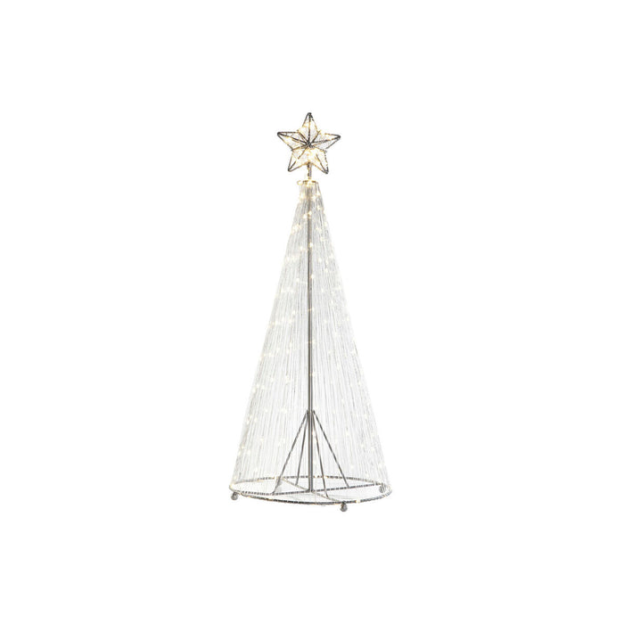 Sapin de Noël DKD Home Decor Argenté Métal 25 x 25 x 60 cm