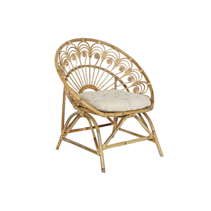 Sillón de jardín DKD Home Decor Blanco Marrón 75 x 50 x 90 cm 80 x 66 x 89 cm 84 x 70 x 90 cm