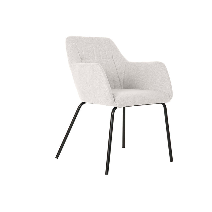 Chair DKD Home Decor Beige Polyester Metal 59,5 x 60,5 x 78 cm