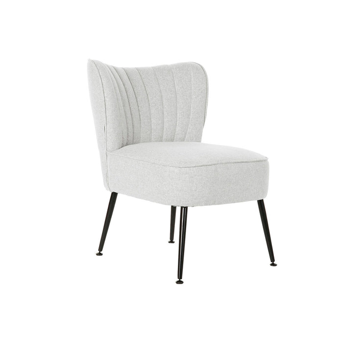 Fauteuil DKD Home Decor Noir Beige Greige Métal 55 x 64 x 72,5 cm