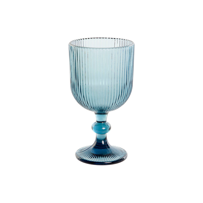 Set de Copas DKD Home Decor Azul Cristal 325 ml