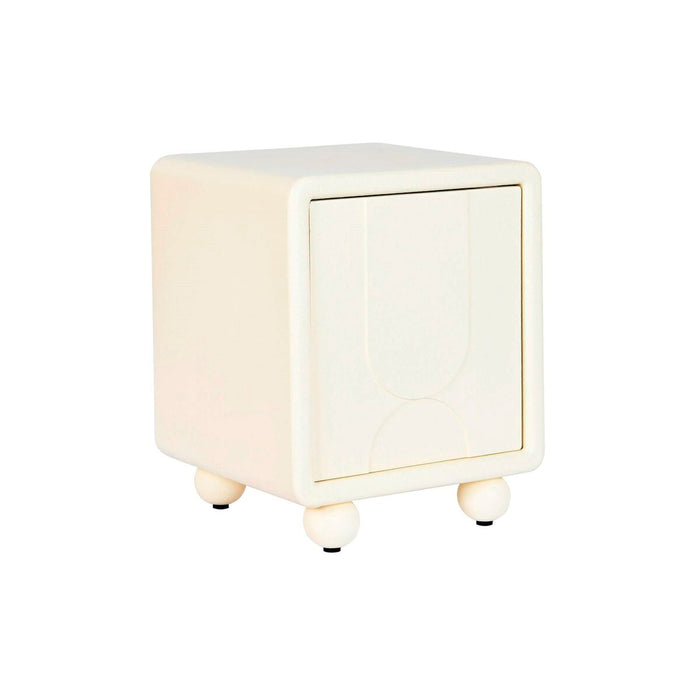Mesita de Noche DKD Home Decor Blanco Madera MDF 45 x 40 x 55 cm