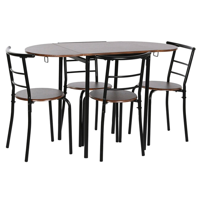 Ensemble Table + 4 Chaises DKD Home Decor 121 x 55 x 78 cm