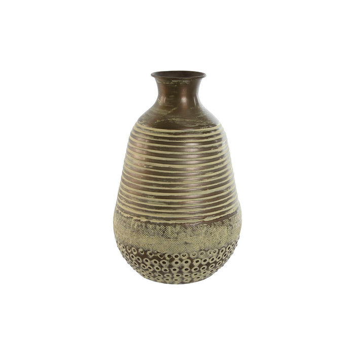 Vase Home ESPRIT Green Aluminium 18 x 18 x 30 cm