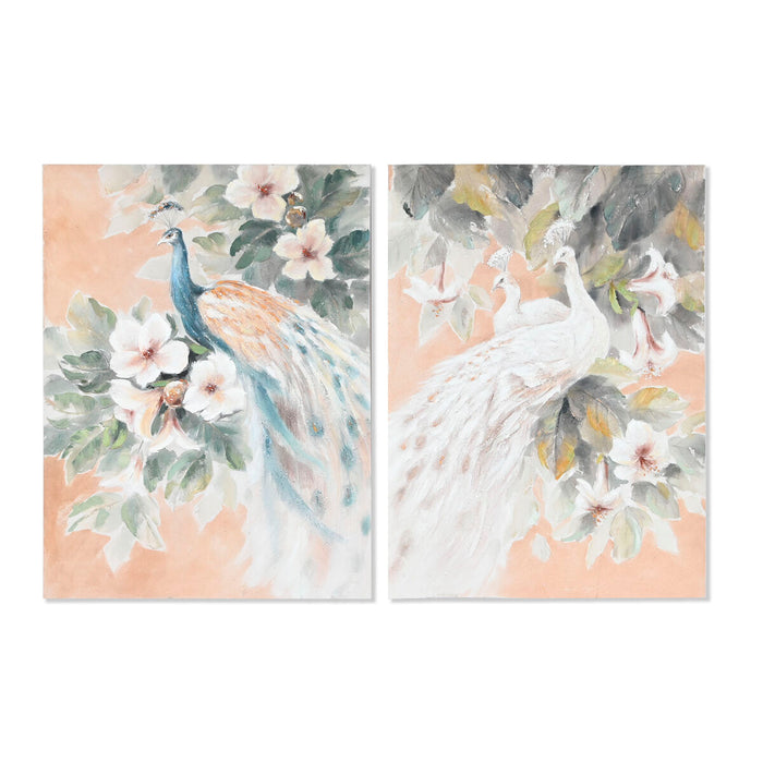 Canvas Home ESPRIT Pinewood Canvas 90 x 3,7 x 120 cm