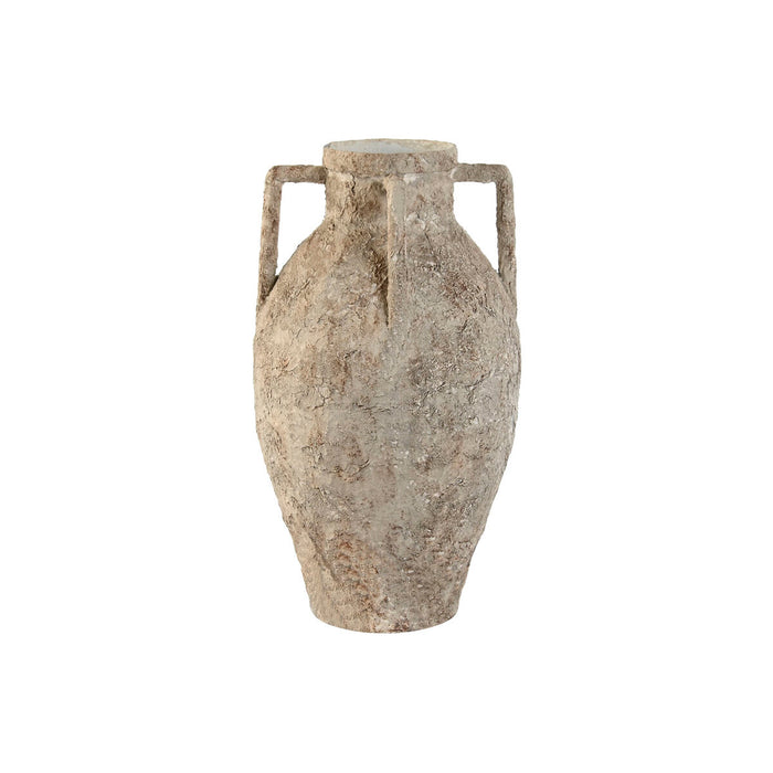Jarrón Home ESPRIT Blanco Metal 21 x 21 x 37,5 cm