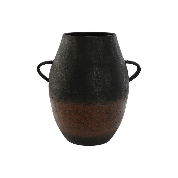 Jarrón Home ESPRIT Marrón Negro Metal Vintage 40 x 31,5 x 42,5 cm