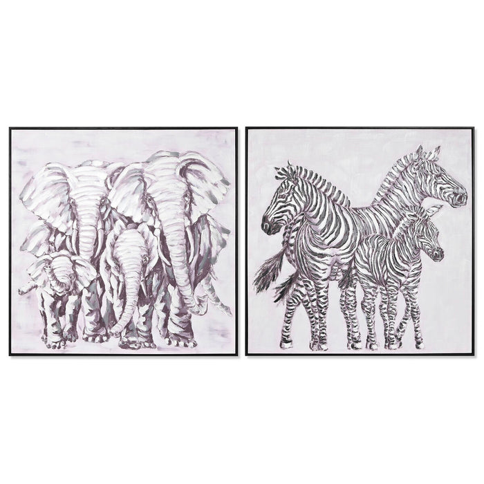 Canvas Home ESPRIT polystyrene Canvas 100 x 3,5 x 100 cm
