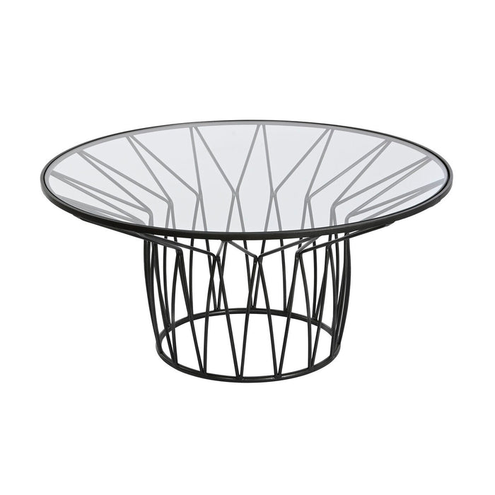 Mesa de Centro Home ESPRIT Metal Cristal 85 x 85 x 39 cm