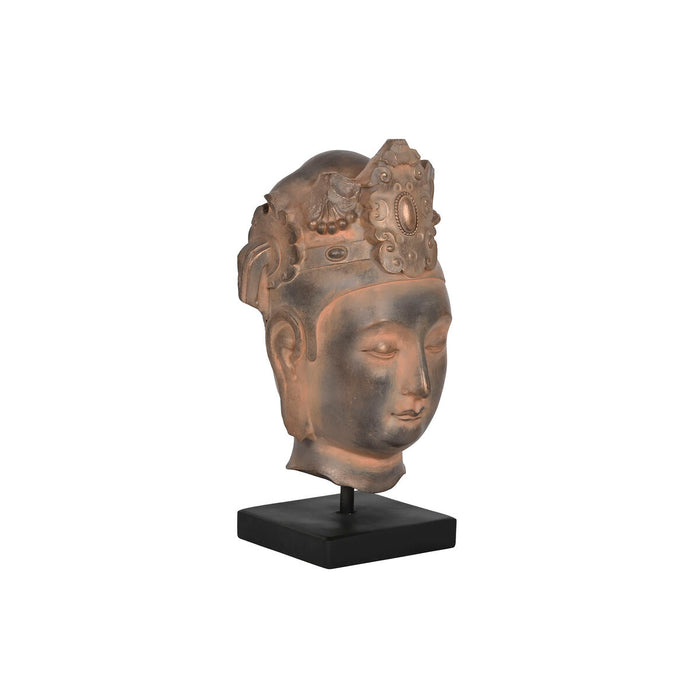 Figura Decorativa Home ESPRIT Marrón Negro Buda Oriental 15 x 18 x 38 cm
