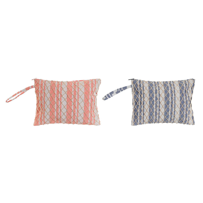 Nécessaire de Voyage Home ESPRIT Bleu Corail EVA 26 x 1 x 18 cm (2 Unités)