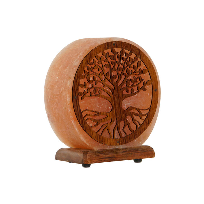 Lampe de bureau Home ESPRIT Arbre Marron Rose Bois Sel 15 W 220 V 16 x 7 x 18 cm