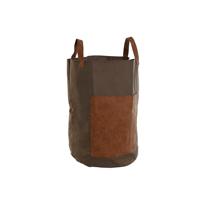 Bolsa de basura de jardín Home ESPRIT Marrón polialgodon Algodón 40 x 40 x 60 cm