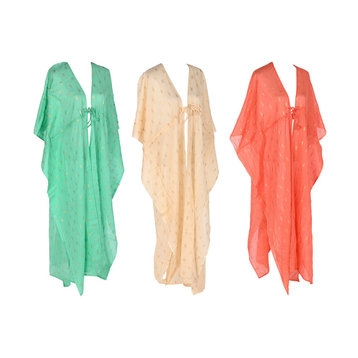 Pareo Home ESPRIT Verde Beige Coral (3 Unidades)