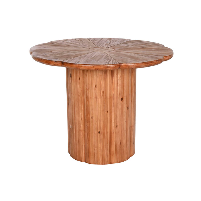 Mesa de Comedor Home ESPRIT Natural Madera 100 x 100 x 77 cm