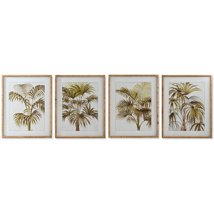 Quadro Home ESPRIT Palme Tropicale 55 x 2,5 x 70 cm (4 Unità)