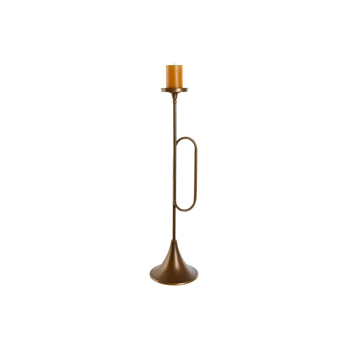 Portavelas Home ESPRIT Dorado Metal 21 x 21 x 78 cm