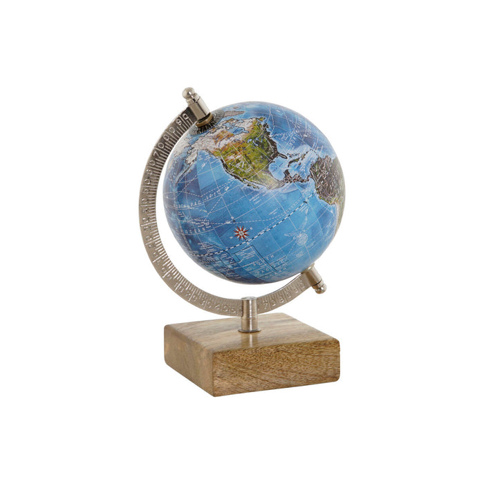 Globe Home ESPRIT Blue Brown PVC Mango wood 14 x 12 x 20 cm