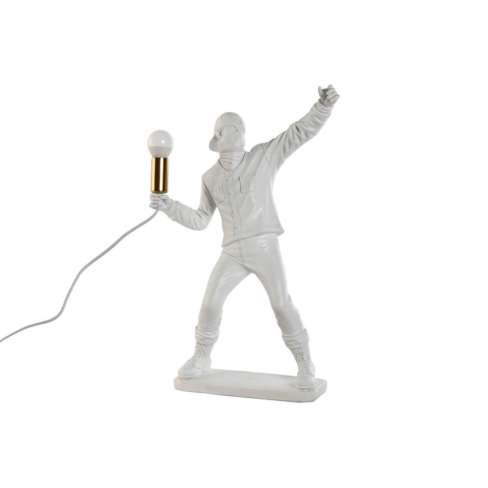 Lampe de bureau Home ESPRIT Blanc Doré Résine 220 V 32 x 13 x 52 cm