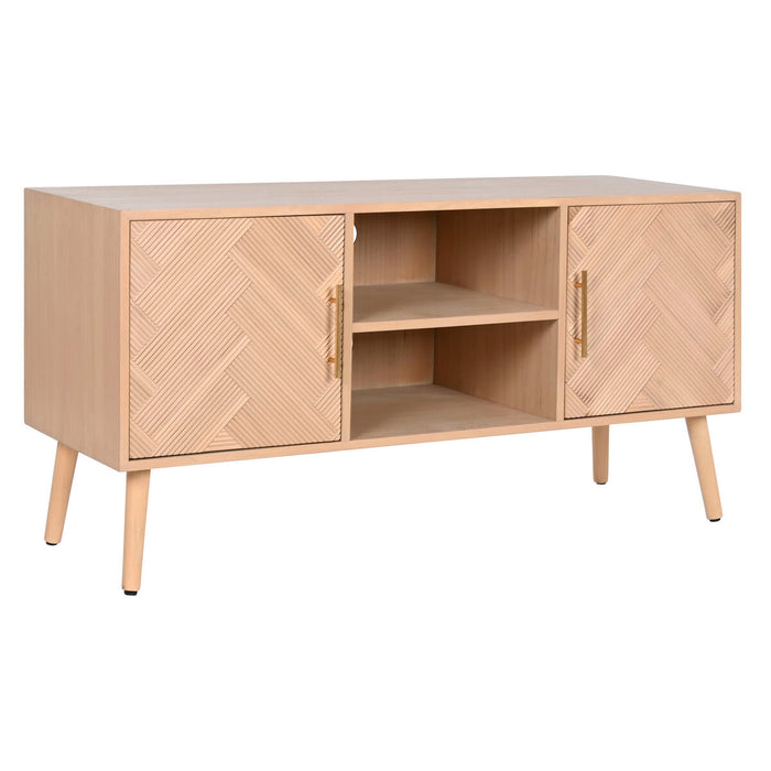 Mueble de TV Home ESPRIT Natural Madera de Paulonia Madera MDF 120 x 40 x 60 cm