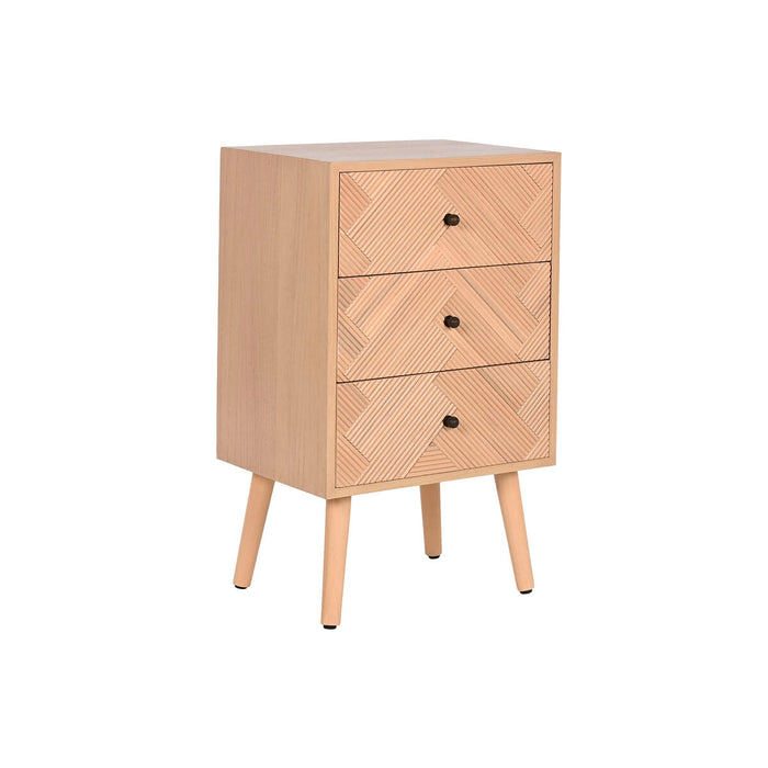 Nightstand Home ESPRIT Natural Paolownia wood MDF Wood 42 x 34 x 70 cm