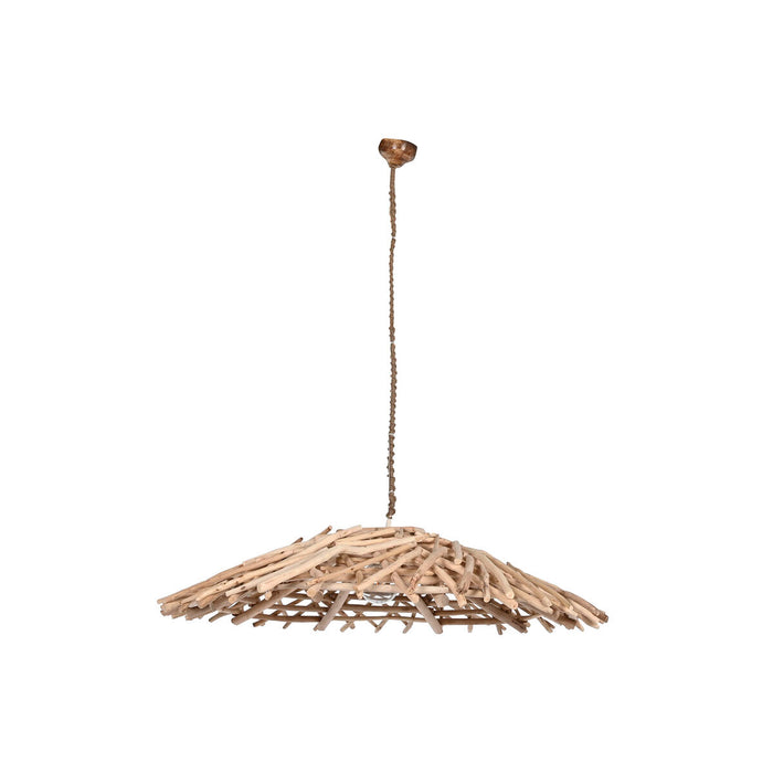 Lámpara de Techo Home ESPRIT Natural Madera Madera de eucalipto 50 W 100 x 100 x 18 cm