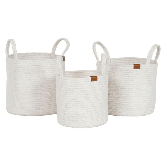 Juego de Cestas Home ESPRIT Moderno 30 x 30 x 28 cm
