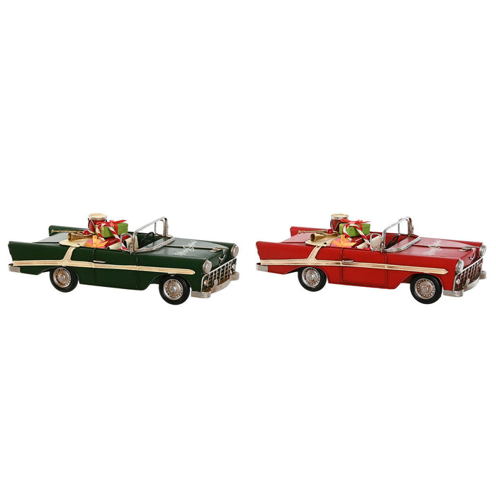 Décorations de Noël Home ESPRIT Rouge Vert 37 x 15,5 x 12 cm (2 Unités)