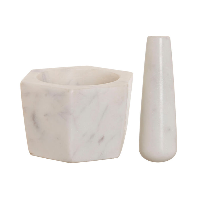 Mortier de cuisine Home ESPRIT Marbre 12,5 x 12,5 x 8 cm