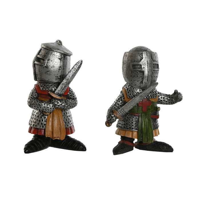 Figura Decorativa Home ESPRIT Gris 6 x 4 x 9 cm (2 Unidades)