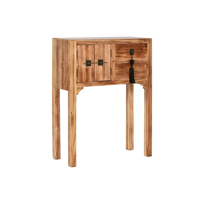 Consola Home ESPRIT Negro Abeto Madera MDF 64 x 26 x 83 cm