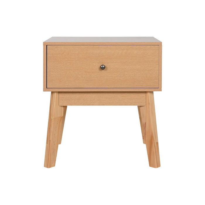 Mesita de Noche Home ESPRIT Natural 45 x 36 x 49 cm