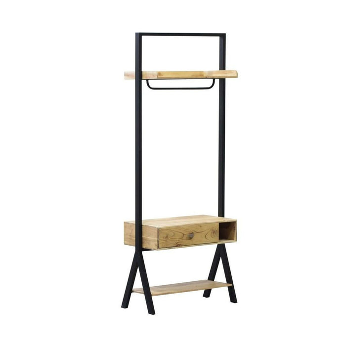 Bench Home ESPRIT Black Natural 80 x 40 x 200 cm