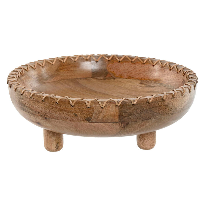 Centre de Table Home ESPRIT Naturel Bois de manguier 25 x 25 x 9 cm